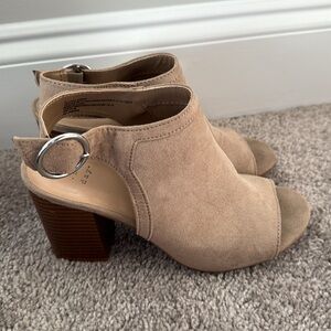 A New Day Open Heel Peep Toe Slingback Sandals, Size 7